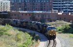 CSX 3321 leads 3 other GE's and train F741-18 southbound